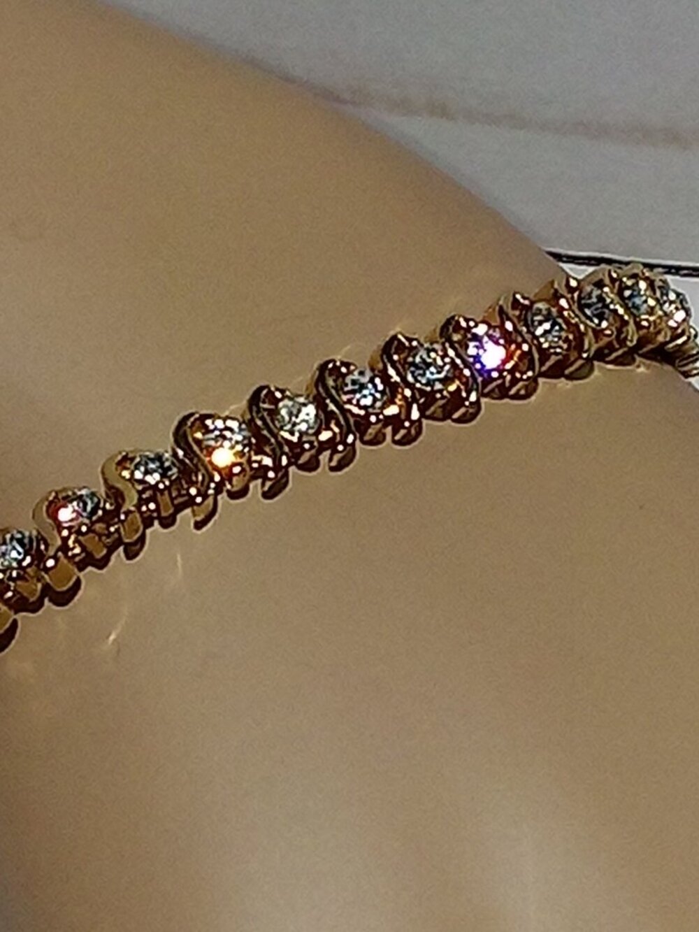 14K gold plated Tennis Bracelet